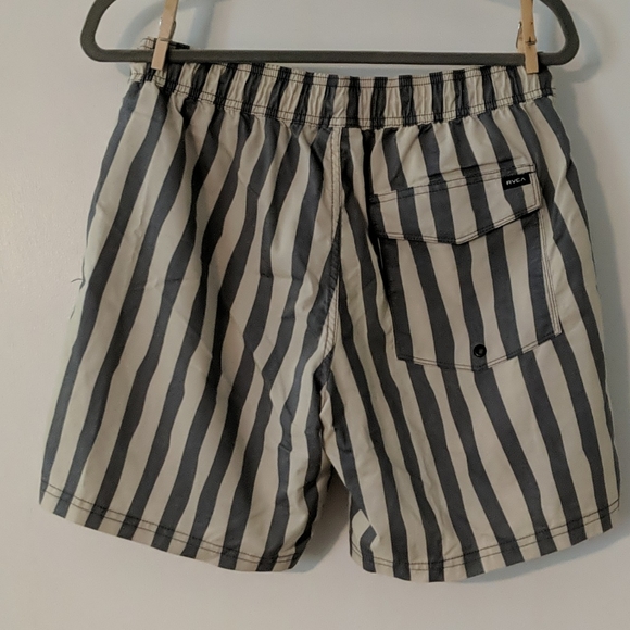 RVCA striped swim trunks - Picture 4 of 4